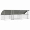 vidaXL Gaiola para galinhas 3 unid. Prateado 600 x 200 x 200 cm