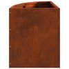 vidaXL Vaso de Canto Ferro Enferrujado 30 x 30 x 35 cm A&ccedil;o corten