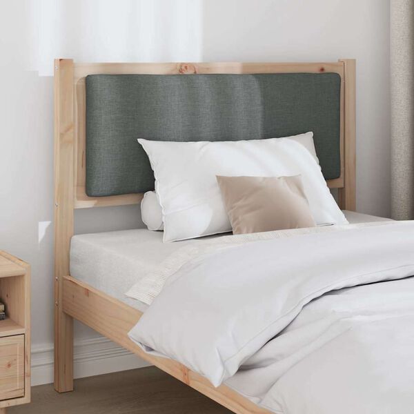 vidaXL Cabeceira Outros Castanho 100 cm Madeira de pinho maci&ccedil;a