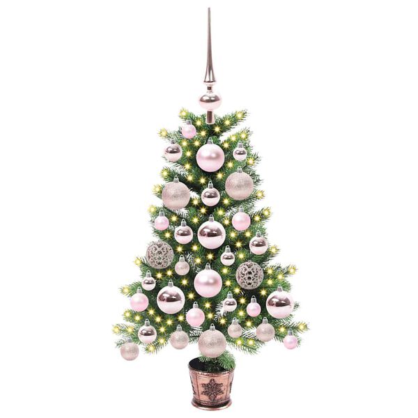 vidaXL &Aacute;rvore de Natal com 150 LEDs com suporte Verde 65 cm PE