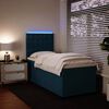 vidaXL Cama boxspring com colch&atilde;o 90x190 cm veludo azul