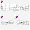 vidaXL Conjunto de Sof&aacute;s para Exterior 7 pcs Natural e Antracite