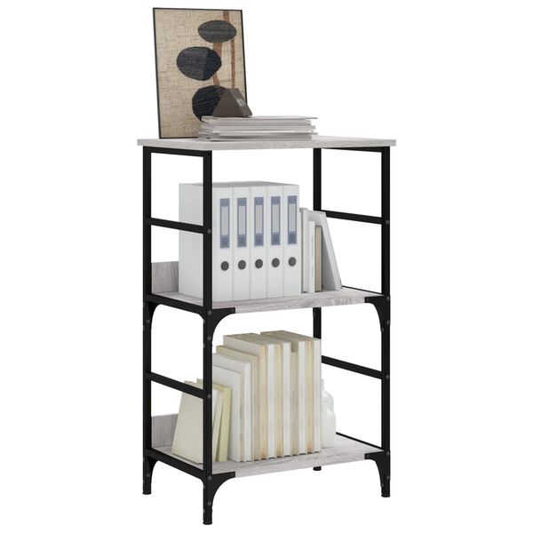 vidaXL Estante 50x33x82 cm derivados de madeira cinzento sonoma