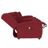 vidaXL Poltrona massagem 4 lug. reclin. c/ suporte copo vermelho-tinto