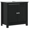 vidaXL M&oacute;vel de lavat&oacute;rio BERG 60x34x59 cm pinho maci&ccedil;o preto