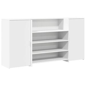 vidaXL Balc&atilde;o de recep&ccedil;&atilde;o Branco 200x50x103,5 cm Madeira projetada