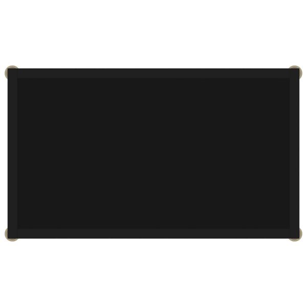 vidaXL Mesa consola 60x35x75 cm vidro temperado preto