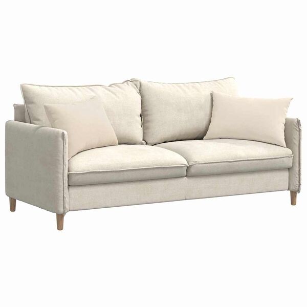 vidaXL Travesseiros de Sofá 2 pcs Bege 60 x 40 cm tecido