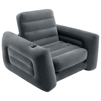 Intex Cadeira convertível em cama 117x224x66 cm cinzento-escuro