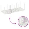vidaXL Conjunto de Jantar para Jardim 11 pcs Branco Polipropileno