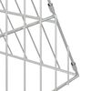 vidaXL Gaiola para galinhas Prateado 650 x 100 x 85 cm A&ccedil;o Galvanizado