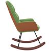 vidaXL Cadeira de baloiço veludo verde-claro