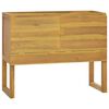 vidaXL Arm&aacute;rio de casa de banho 90x40x75,5 cm madeira de teca maci&ccedil;a