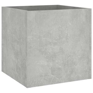 vidaXL Vaso/floreira 40x40x40 cm madeira processada Concreto Cinza