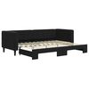 vidaXL Sof&aacute;-cama com gavet&atilde;o 80x200 cm veludo preto