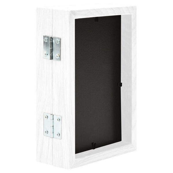 vidaXL Moldura com duas dobras 2x(10x15 cm) branco