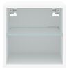 vidaXL Móvel de parede para TV com luzes LED 30x28,5x30 cm branco
