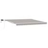vidaXL Toldo retr&aacute;til Cinzento-claro 400 &times; 300 cm Tecido e Alum&iacute;nio
