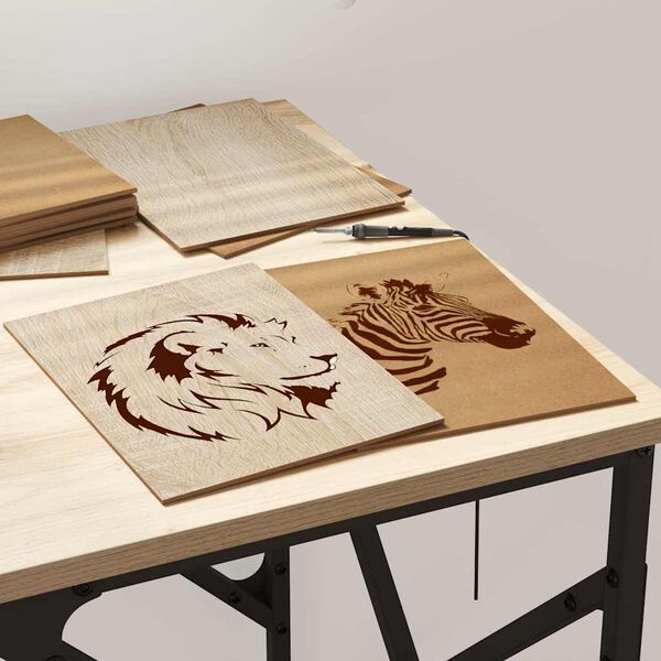 vidaXL Pain&eacute;is de Decora&ccedil;&atilde;o 150 pcs Carvalho Sonoma 21 x 30 x 0,27 cm