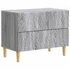 vidaXL Mesa-de-cabeceira Sonoma cinzento 62 x 34,5 x 48 cm