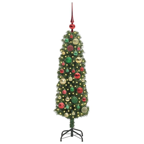 vidaXL Árvore de Natal Artificial Verde 120 cm PVC e Aço e Plástico