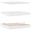 vidaXL Cama com arruma&ccedil;&atilde;o e LED com colch&atilde;o Branco Puro 200 x 200 cm
