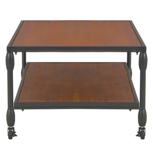 vidaXL Mesa de centro c/ prateleira 120x60x40 cm madeira abeto maciça