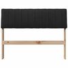 vidaXL Cabeceira estofada Preto 100 cm Madeira de Pinheiro S&oacute;lida