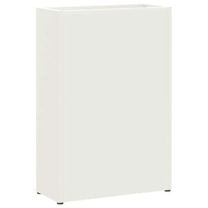 vidaXL Suporte de Guarda-Sol Branco 28 x 12 x 41 cm A&ccedil;o
