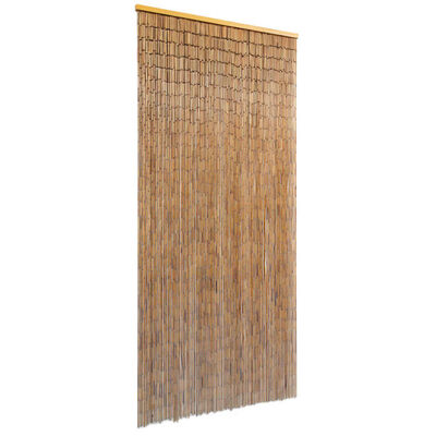 vidaXL Cortina de porta em bambu 90x200 cm