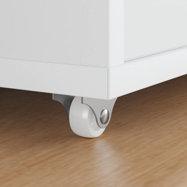 vidaXL Roda 2 pcs Branco 42 x 11,5 x 29 mm Ferro