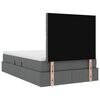 vidaXL Cama com arruma&ccedil;&atilde;o e colch&atilde;o Cinza Escuro 120 x 200 cm