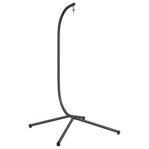 vidaXL Suporte para Cadeira Suspensa Ovo sem Cesto Antracite A&ccedil;o (Apenas Base de Suporte)