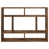 vidaXL Prateleira parede 75x16x55 cm derivados madeira carvalho fumado