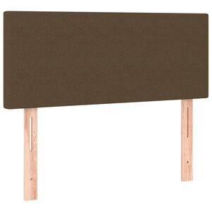 vidaXL Cabeceira de cama tecido 100x5x78/88 cm castanho