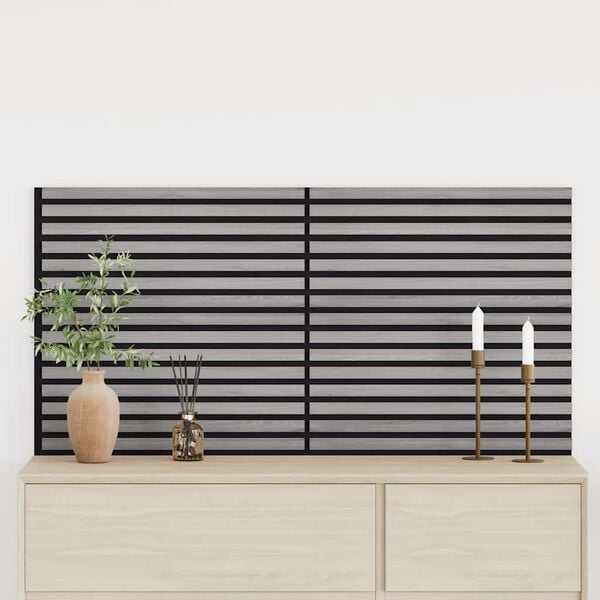 vidaXL Painéis de parede acústicos 2 pcs ripado 60,5x60 cm
