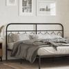 vidaXL Cabeceira de cama 183 cm metal preto