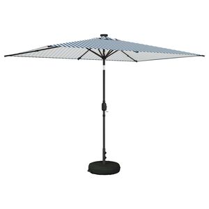 vidaXL Parasol de Jardim com Luzes LED e Base 200 x 300 cm Poli&eacute;ster