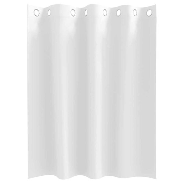 vidaXL Cortinas Blackout com Argolas 2 pcs Branco Puro 140 x 140 cm