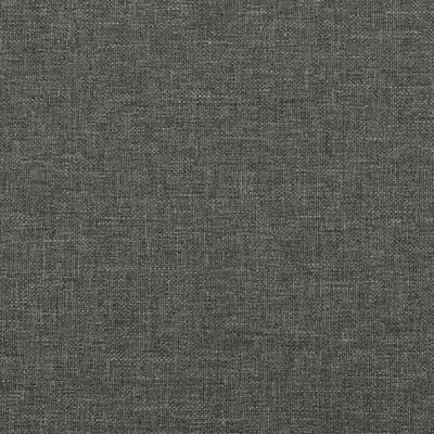 vidaXL Estrutura de cama c/ cabeceira tecido cinza-escuro 90x200 cm
