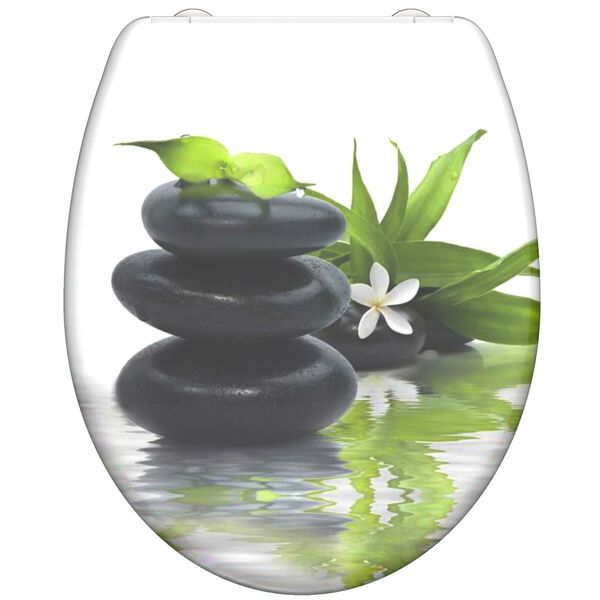 SCH&Uuml;TTE Assento de sanita c/ fecho suave JASMIN duroplast estampado