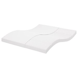 vidaXL Colch&atilde;o de espuma 180x200 cm 7 zonas dureza 20 ILD branco