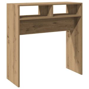 vidaXL Mesa consola 78x30x80cm derivados de madeira carvalho artisiano