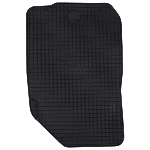 vidaXL Tapete de carro 4 pcs Preto Borracha