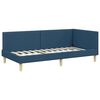 vidaXL Estrutura de Cama de Canto com cabeceira Azul 80 cm x 200 cm