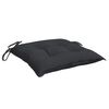 vidaXL Almofadões de cadeira 4 pcs 40x40x7 cm tecido oxford preto