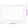 vidaXL Rede para reboque com corda elástica 3,5x2,5 m PP branco