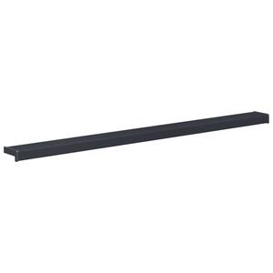 vidaXL Soleira de Janela Antracite com veios de madeira PVC