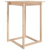 vidaXL Mesa de bar 80x80x110 cm madeira de pinho maci&ccedil;a