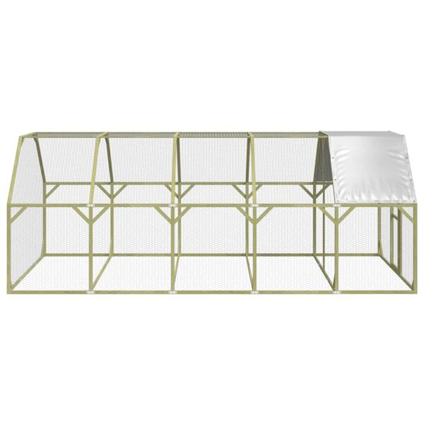 vidaXL Galinheiro 268x500x190 cm madeira de pinho maci&ccedil;a impregnada